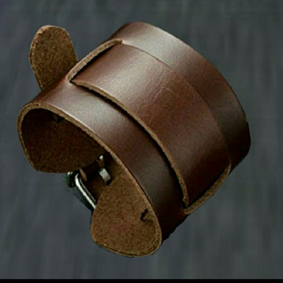 NEW Genuine Leather Buckle Wrap Bracelet - Picture 3 of 7